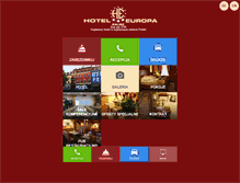 Tablet Screenshot of hotel-europa.pl