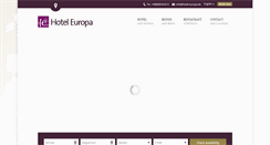 Desktop Screenshot of hotel-europa.de